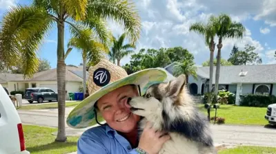 Cassady with a dog Photo